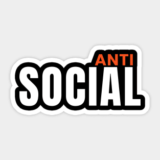 Antisocial Sticker